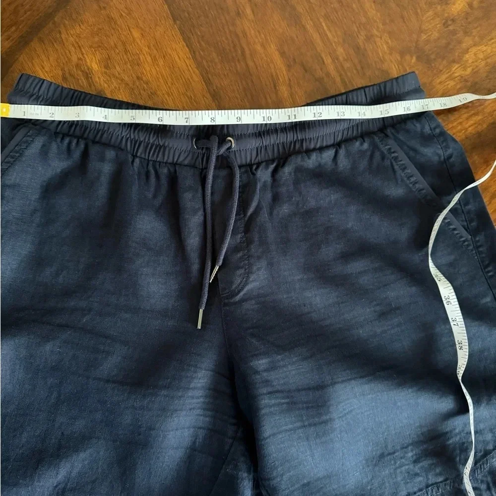 Athleta Navy Blue Drawstring Casual Shorts